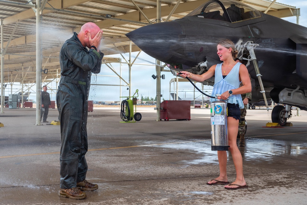 Passing the Torch: a commander’s final flight crosses paths with student pilot’s first in the F-35