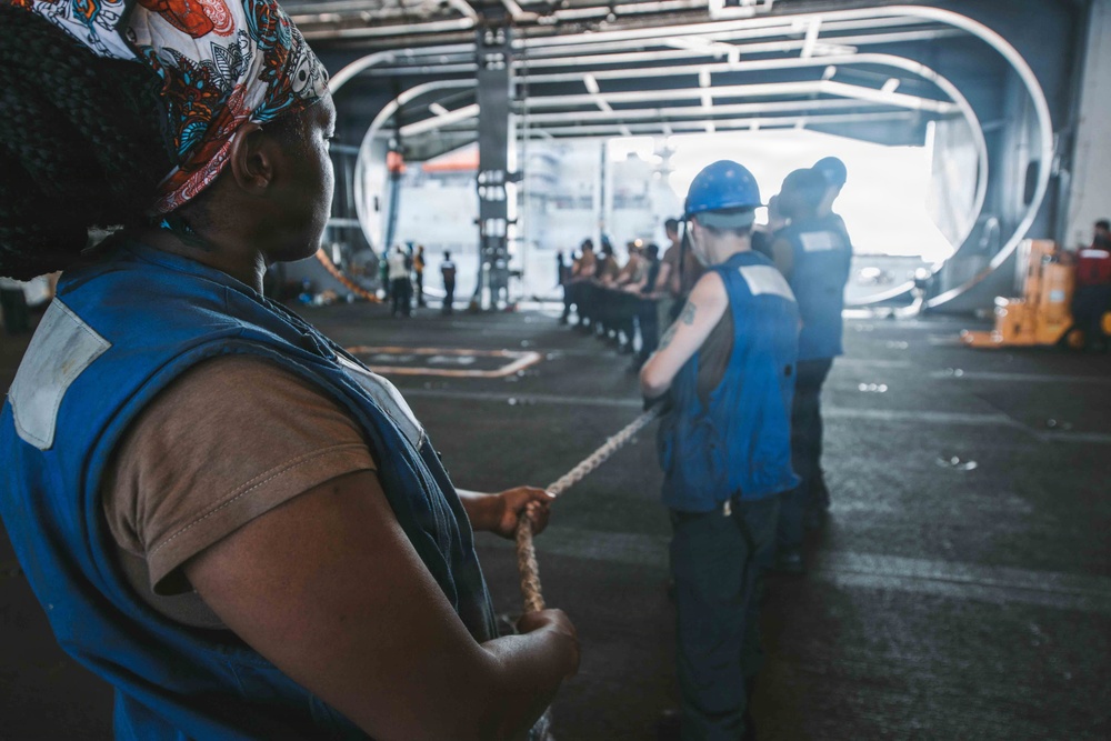 George Washington Conducts Replenishment At Sea