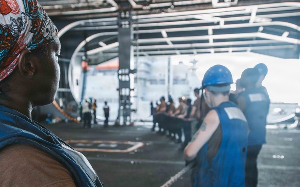 George Washington Conducts Replenishment At Sea
