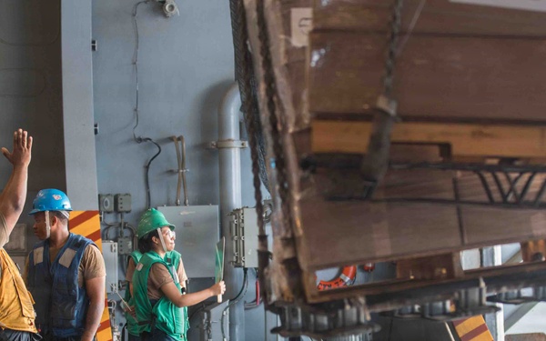 George Washington Conducts Replenishment At Sea