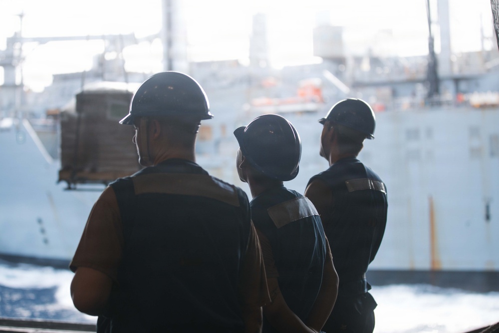 George Washington Conducts Replenishment At Sea