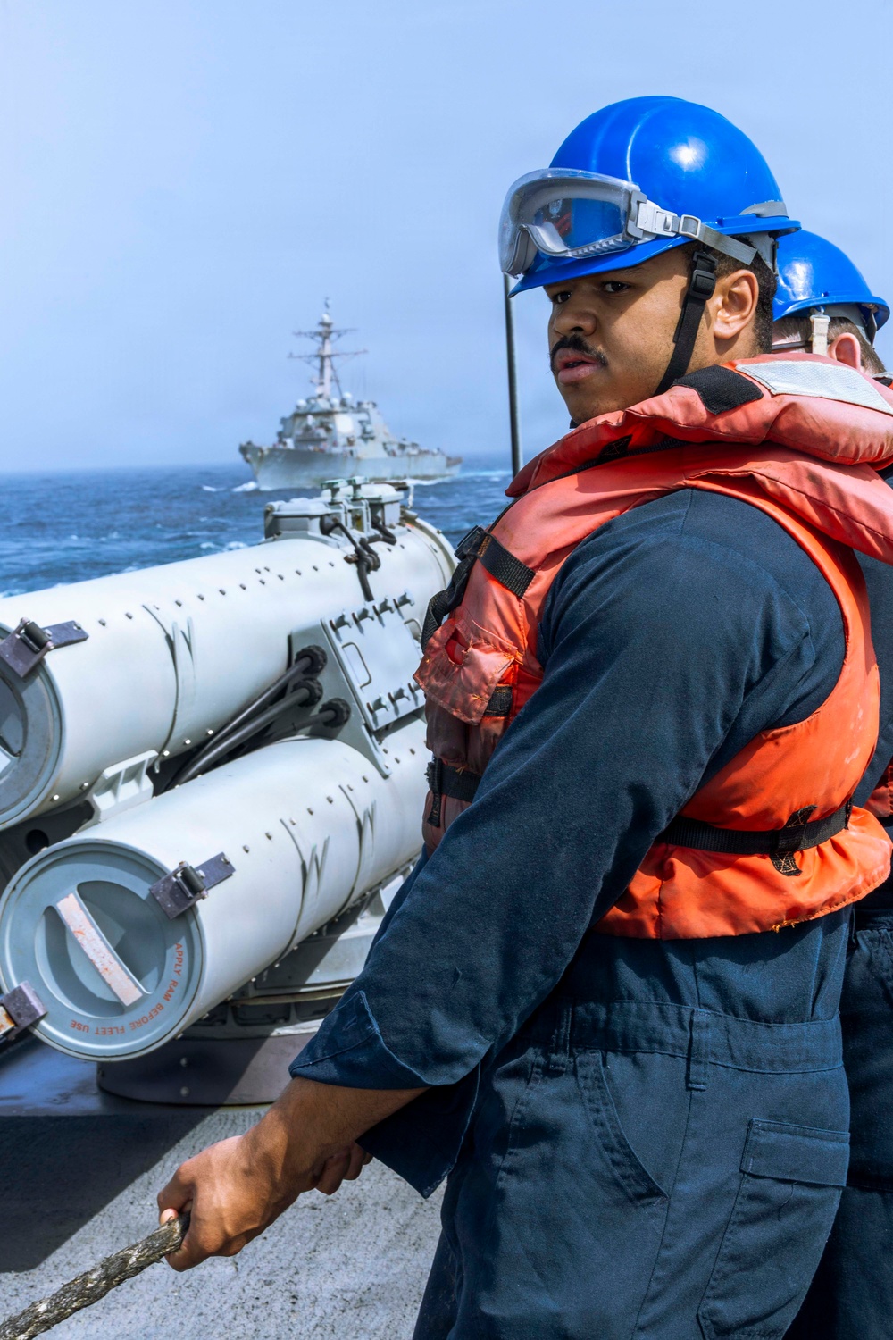 Milius RAS with USNS John Lewis