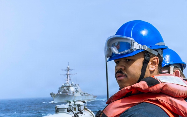 Milius RAS with USNS John Lewis