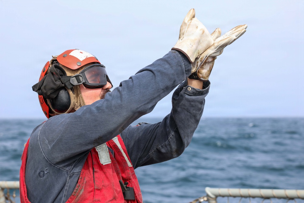 John Finn Conducts A Crash And Salvage Drill