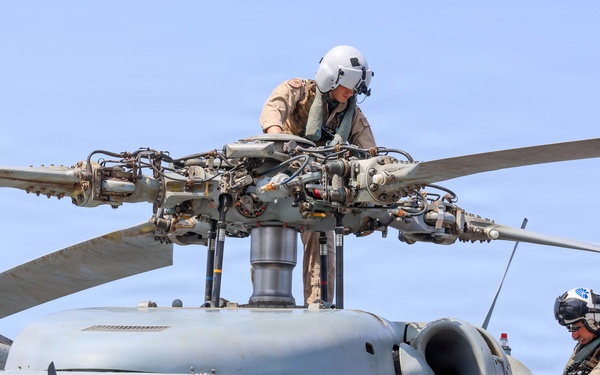 John Finn Conducts Flight Quarters