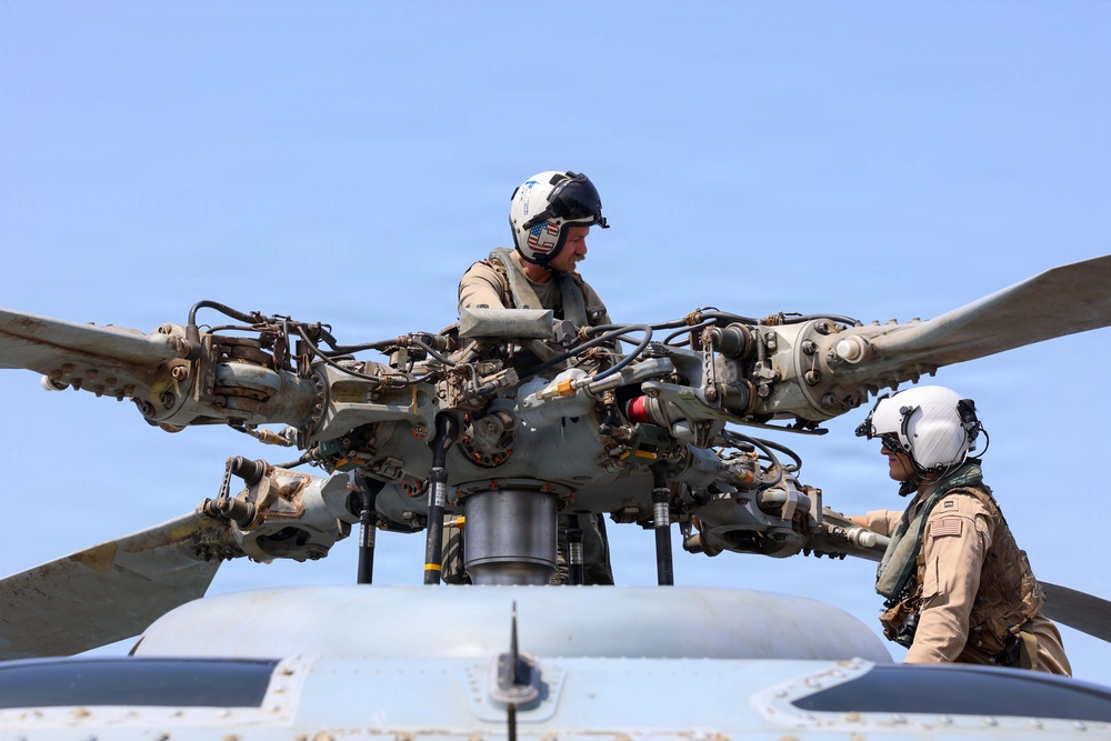 John Finn Conducts Flight Quarters