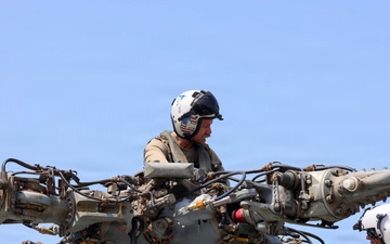 John Finn Conducts Flight Quarters