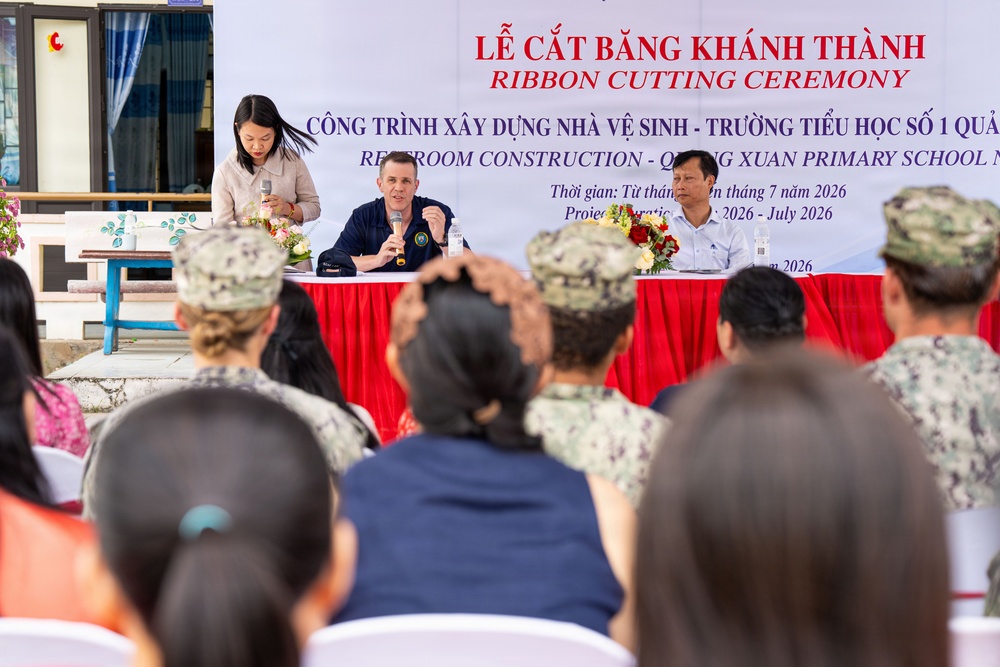 Pacific Partnership 2026 Conduct Ribbon Cutting Ceremony at Quảng Xuân Primary School in Quang Trach, Vietnam
