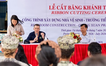 Pacific Partnership 2026 Conduct Ribbon Cutting Ceremony at Quảng Xuân Primary School in Quang Trach, Vietnam