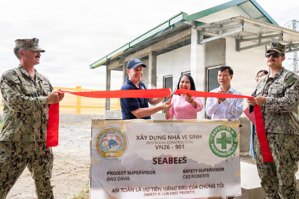 Pacific Partnership 2026 Conduct Ribbon Cutting Ceremony at Quảng Xuân Primary School in Quang Trach, Vietnam