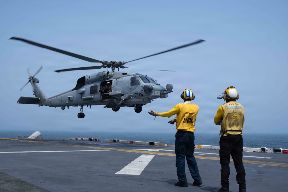 USS Boxer Conducts Flight Operations