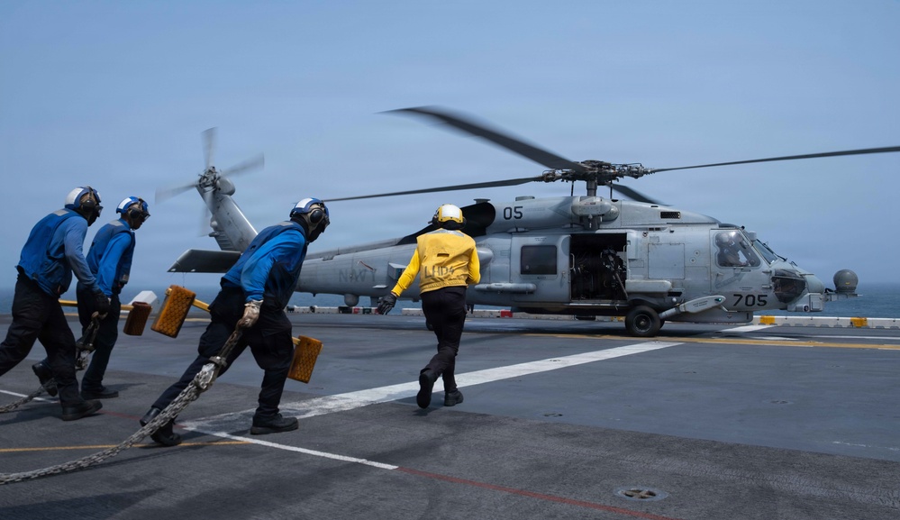 USS Boxer Conducts Flight Operations
