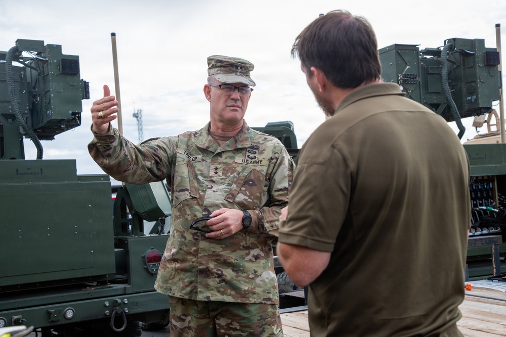 Maj. Gen. Taylor observes operations in National Defense Area 2