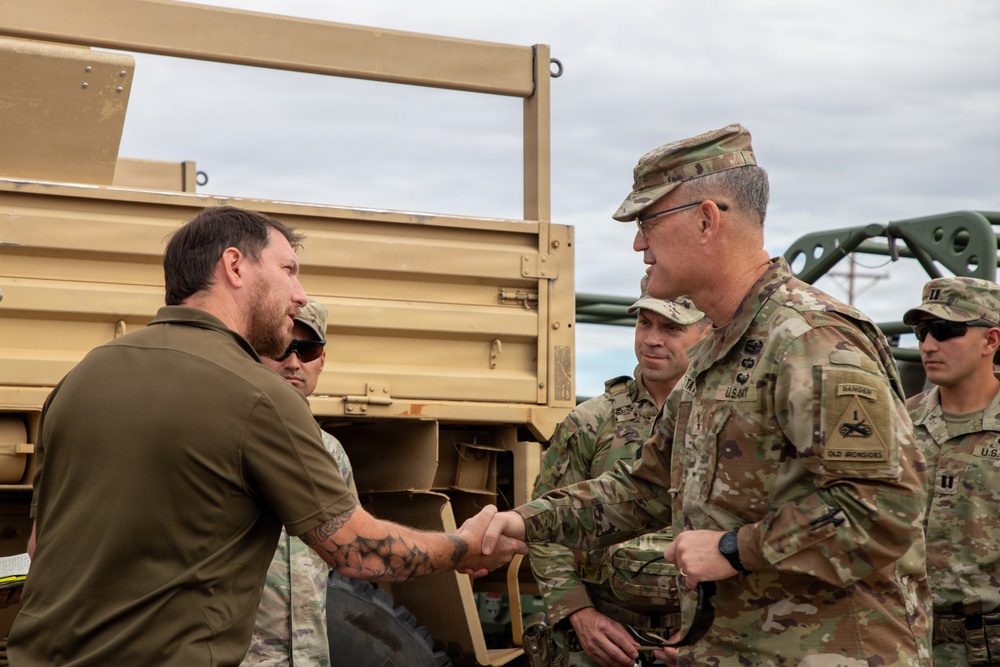 Maj. Gen. Taylor observes operations in National Defense Area 2