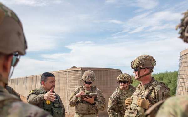 Maj. Gen. Taylor observes operations in National Defense Area 2
