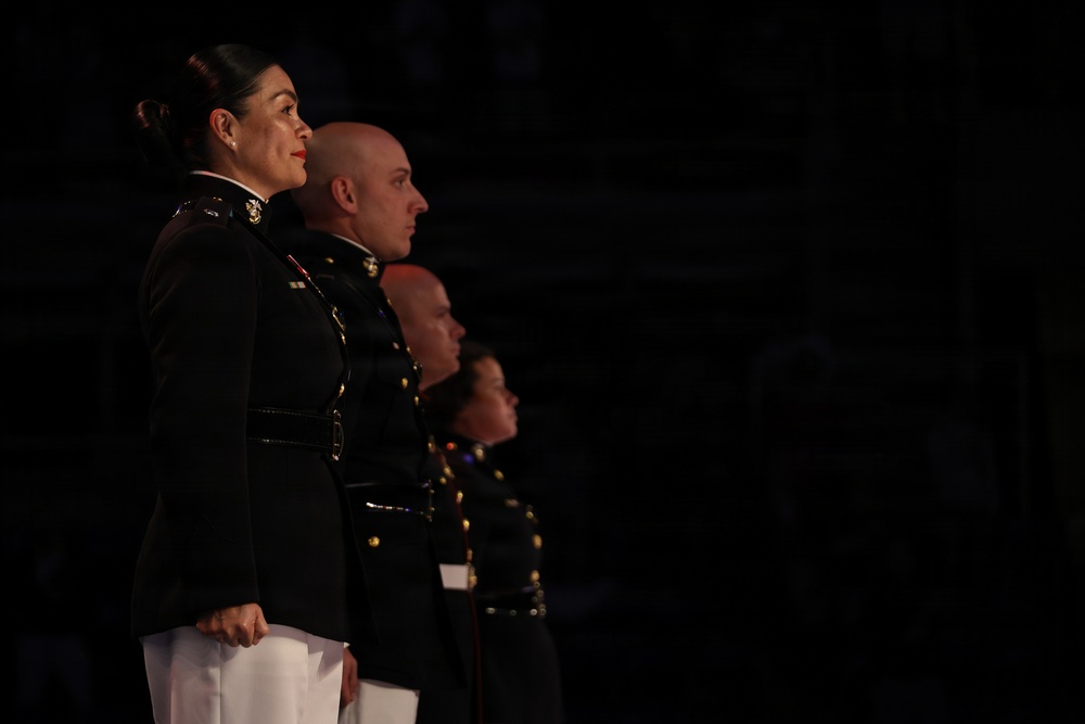 Marines Present Awards During Girl’s Freestyle Finals