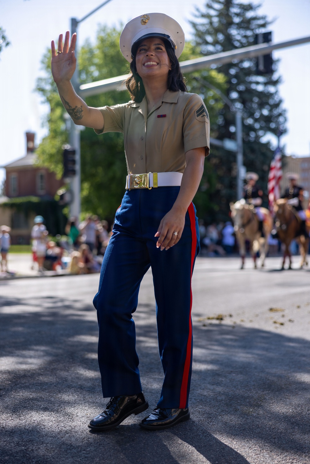 1st MARDIV Band Performs at Cheyenne Frontier Days