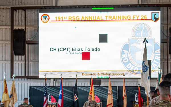 191st Regional Support Group Kicks Off Annual Training with Troop Welcome Ceremony