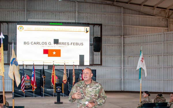 191st Regional Support Group Kicks Off Annual Training with Troop Welcome Ceremony