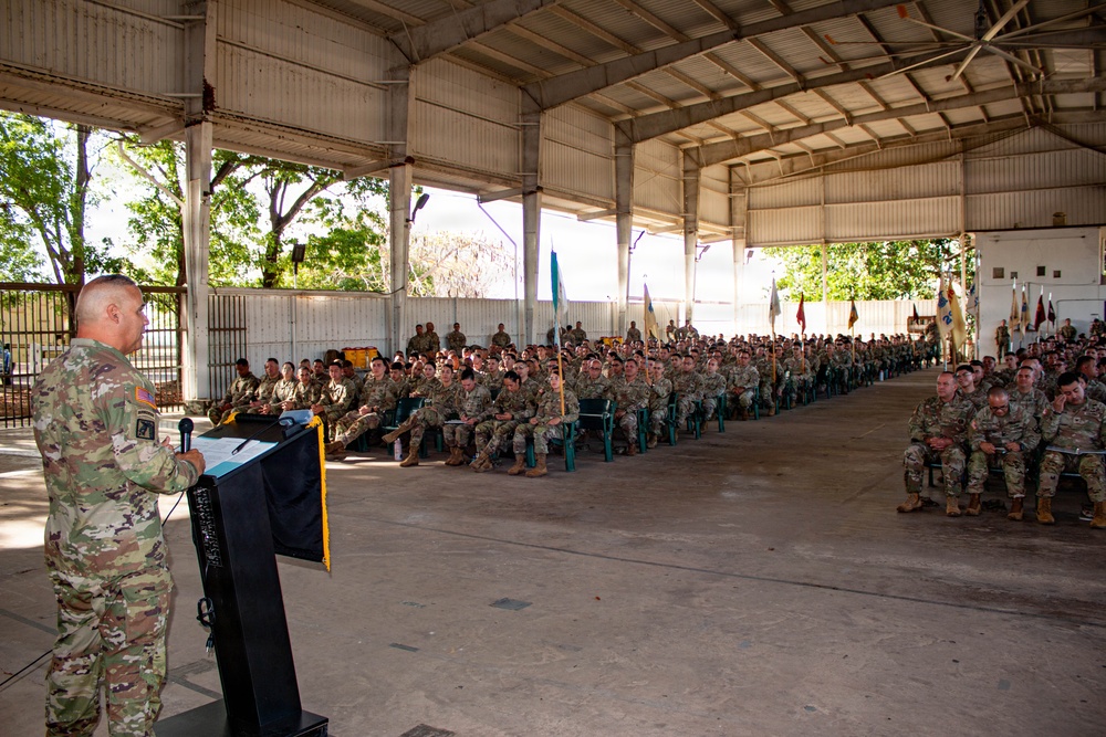 191st Regional Support Group Kicks Off Annual Training with Troop Welcome Ceremony
