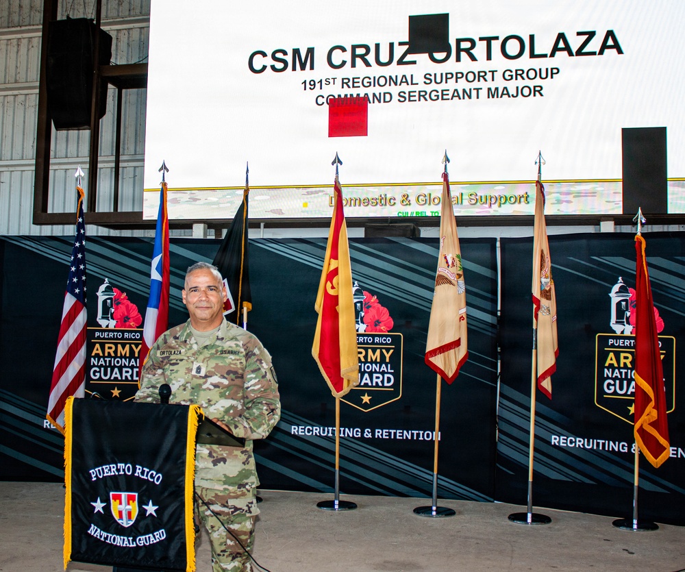 191st Regional Support Group Kicks Off Annual Training with Troop Welcome Ceremony