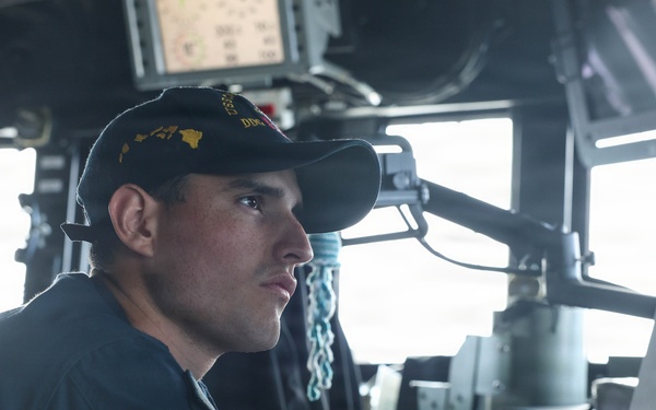 USS Carl M. Levin conducts routine operations during RIMPAC 26