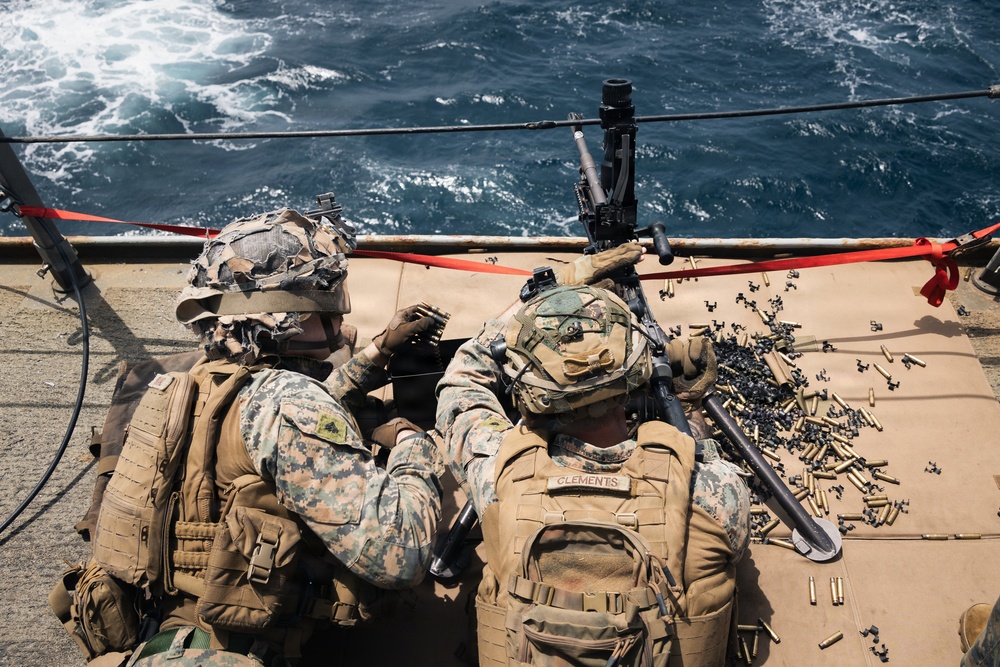 31st MEU | BLT 3/1 conducts live-fire deck shoot