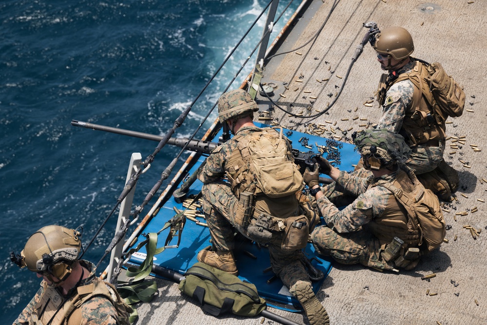 31st MEU | BLT 3/1 conducts live-fire deck shoot