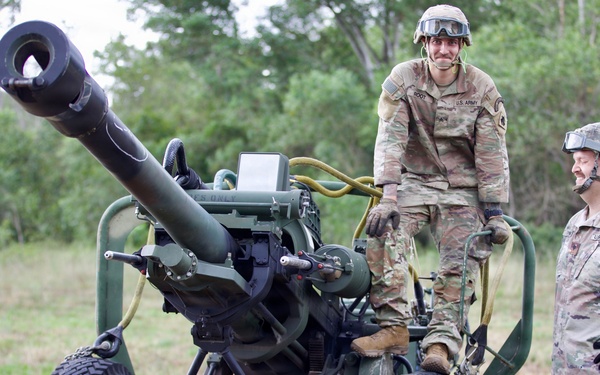 Field Artillery prepares and executes sling load procedures with U.S. Army Assault Battalion