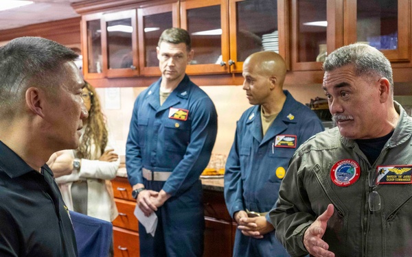 Acting SECNAV visits CVN 71 during RIMPAC26