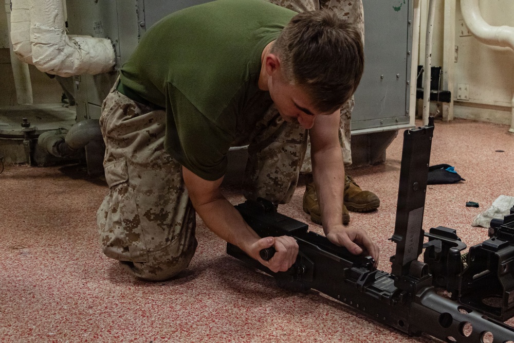 USS Portland Marines Conduct Routine Operations