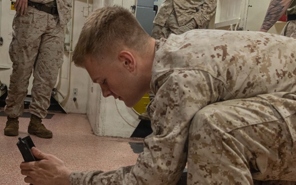 USS Portland Marines Conduct Routine Operations