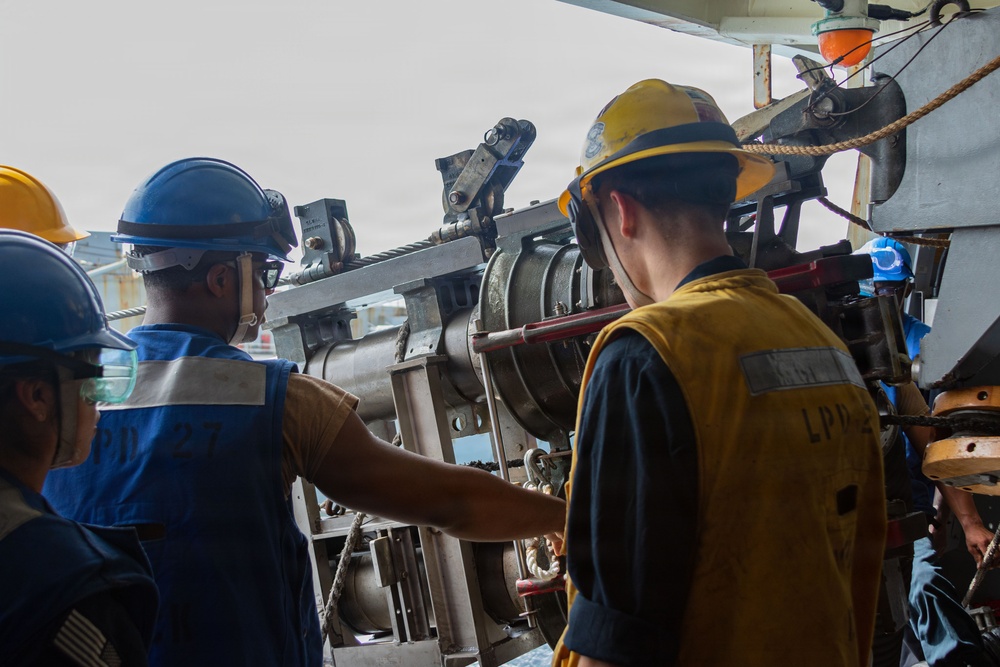 USS Portland Sailors Conduct Routine Operations