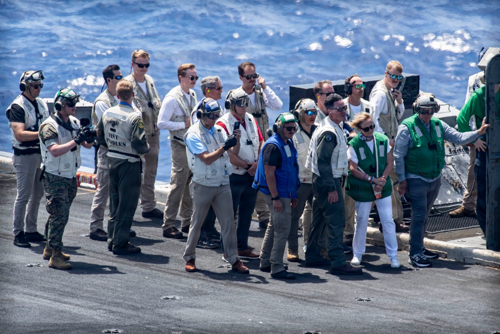Acting SECNAV visits CVN 71 during RIMPAC26