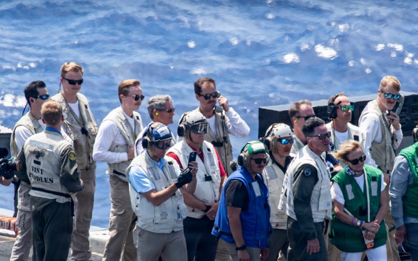 Acting SECNAV visits CVN 71 during RIMPAC26