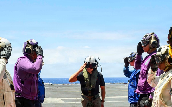 Acting SECNAV visits CVN 71 during RIMPAC26