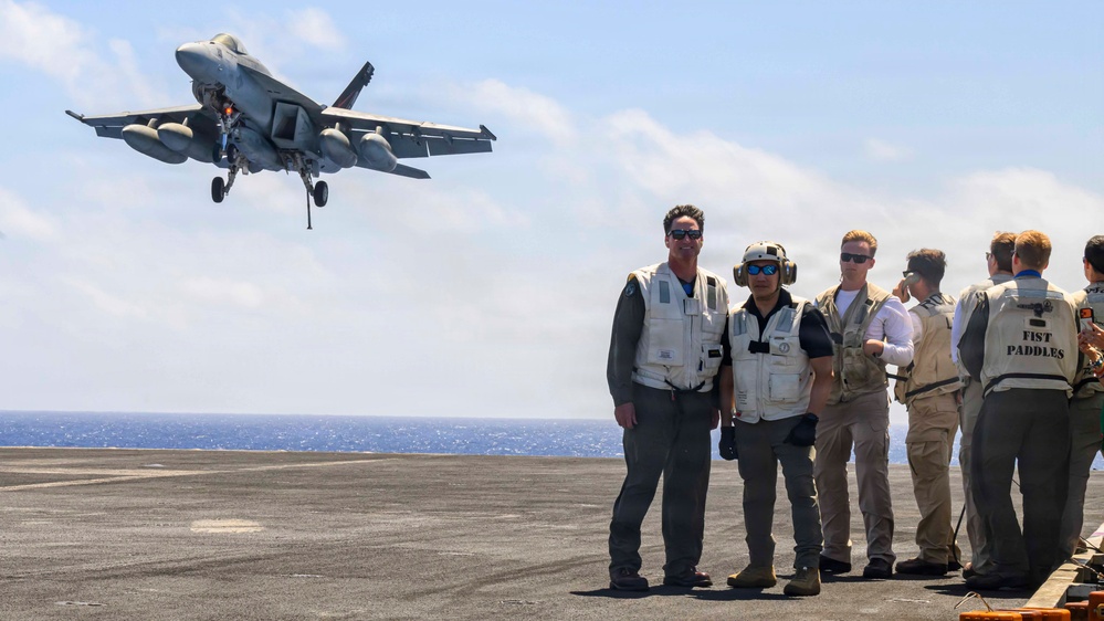 Acting SECNAV visits CVN 71 during RIMPAC26
