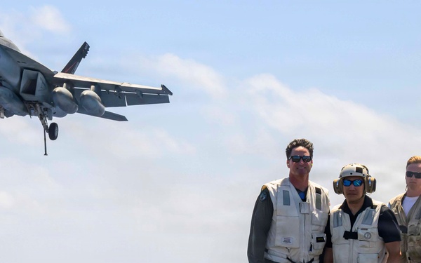 Acting SECNAV visits CVN 71 during RIMPAC26