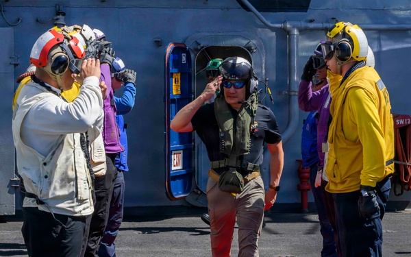 Acting SECNAV visits CVN 71 during RIMPAC26