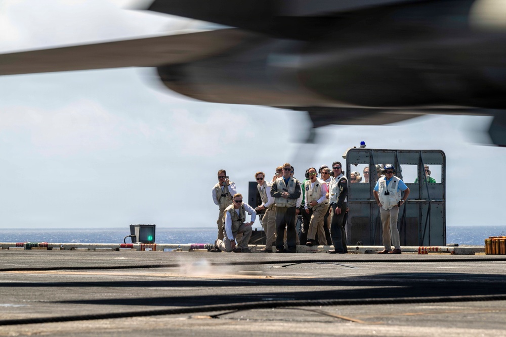 Acting SECNAV visits CVN 71 during RIMPAC26