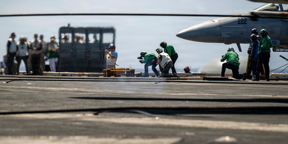 Acting SECNAV visits CVN 71 during RIMPAC26