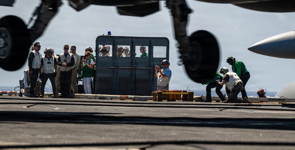 Acting SECNAV visits CVN 71 during RIMPAC26
