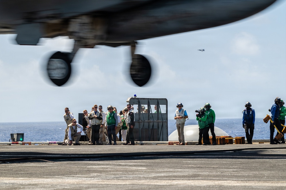 Acting SECNAV visits CVN 71 during RIMPAC26