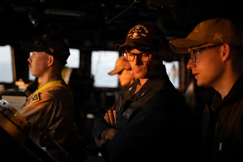 Sea and Anchor Onboard USS Truxtun