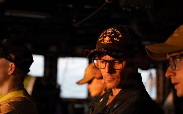 Sea and Anchor Onboard USS Truxtun