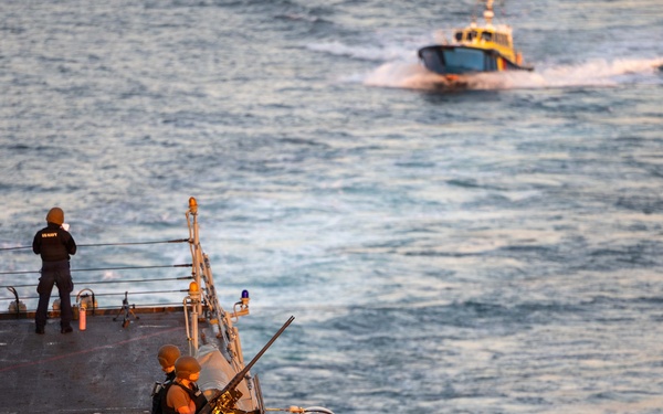 Sea and Anchor Onboard USS Truxtun