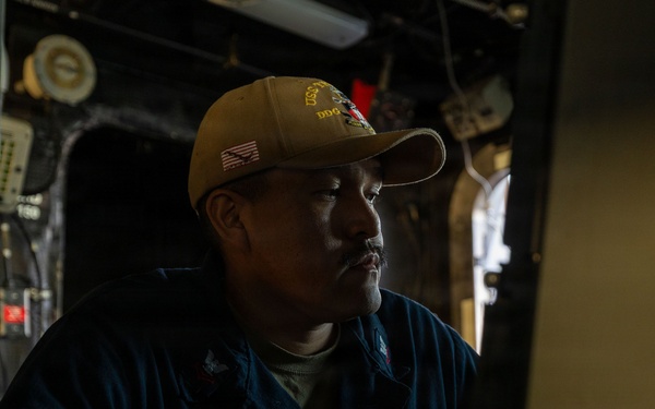 Sea and Anchor Onboard USS Truxtun