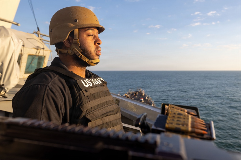 Sea and Anchor Onboard USS Truxtun
