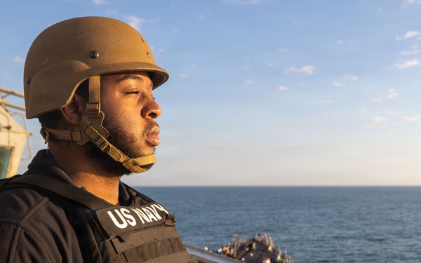 Sea and Anchor Onboard USS Truxtun
