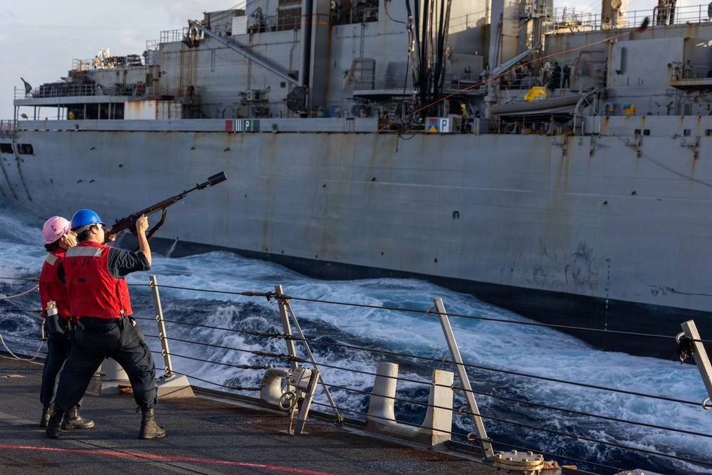 Replenishment-at-Sea Onboard USS Truxtun